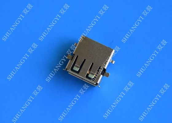 ประเทศจีน 2.0 Female USB Type A Connector 4 Pin DIP 90 Degree Jack Socket For Server ผู้ผลิต