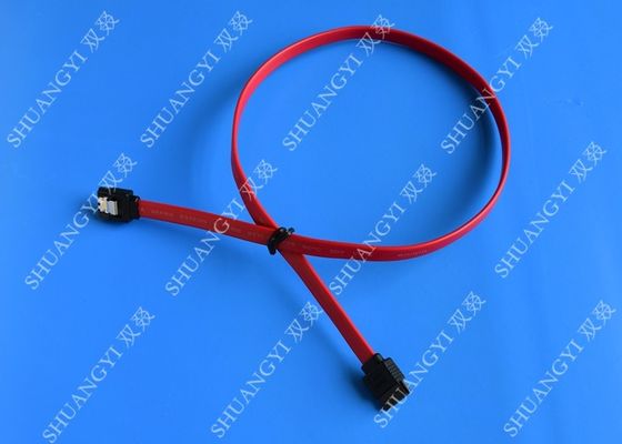 ประเทศจีน HDD SATA III 6.0 Gbps Female To Female SATA Data Cable 7 Pin With Locking Latch ผู้ผลิต