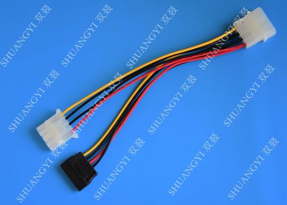 ประเทศจีน Linear Splitter Extension Adapter Converter Cable With 4 Pin Molex Female Connector ผู้ผลิต