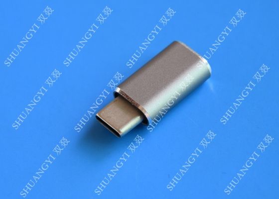 ประเทศจีน 5 Gbps Type C Micro USB , USB C to Micro USB Female Connector For Google Chromebook Pixel ผู้ผลิต