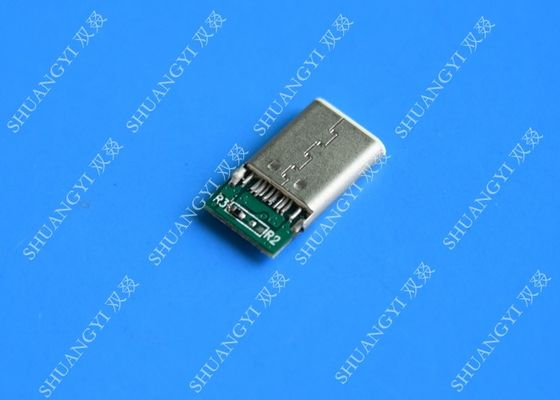 ประเทศจีน Type C USB 3.1 Waterproof Micro USB Connector Metal For Mobile Phone ผู้ผลิต