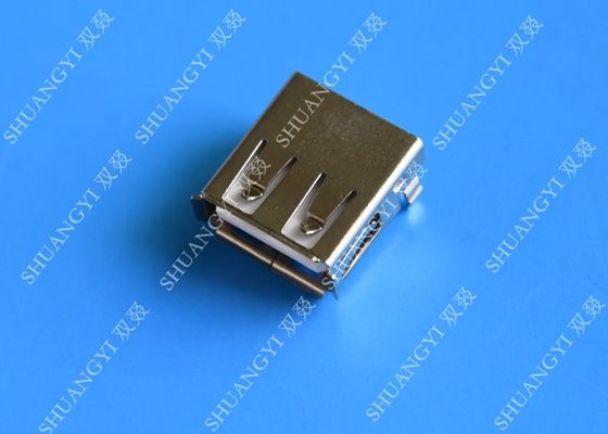 ประเทศจีน Mini SMD AF Type USB Charging Connector , USB 2.0 4 Pin USB Connector ผู้ผลิต