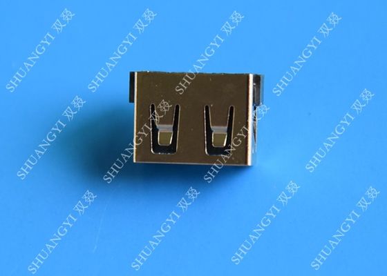 ประเทศจีน Black 4 Pin USB 2.0 A Standard USB Connector Female Port Jack Socket For PC System ผู้ผลิต
