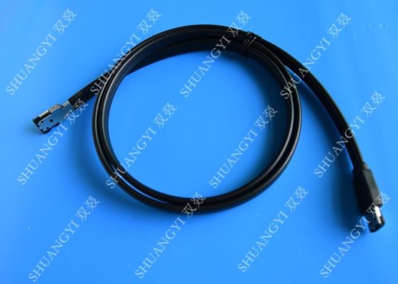 ประเทศจีน Black 7 Pin External SATA Cable , PC PCB ESATA To SATA Cable With Power ผู้ผลิต