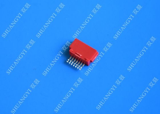 ประเทศจีน Customized Red External SATA Connector Voltage 125Vac Female SMT 7 Pin ผู้ผลิต