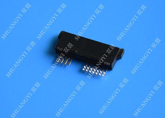 ประเทศจีน Female 13 Pin Black SATA Data Connector , 1.0A Vertical Mini SATA PCB Connector ผู้ผลิต