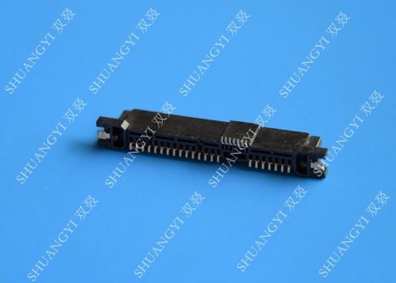 ประเทศจีน Rectangle Small SATA Data Connector 29 Pin Brass Contact For Communication ผู้ผลิต