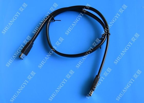 ประเทศจีน Premium External Round Serial ATA SATA Cable E-SATA II Metal Latch EMI Protection ผู้ผลิต