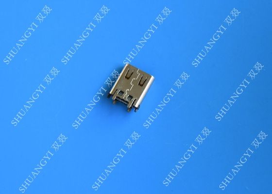 ประเทศจีน Electrical SMT DIP 24 Pin USB Connector USB 3.1 Type C Female 10000 Cycles ผู้ผลิต