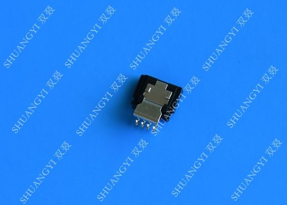 ประเทศจีน Straight Micro External SATA 7 Pin Connector Solder Type 180 Degree DIP ผู้ผลิต