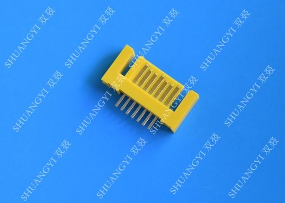 ประเทศจีน Yellow External Serial ATA 7 Pin Connector Male Header Serial ATA SATA Connector ผู้ผลิต
