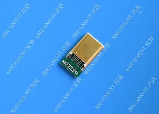 ประเทศจีน Slim USB 3.1 Waterproof Micro USB Connector , SMT Type C Male Connector ผู้ผลิต