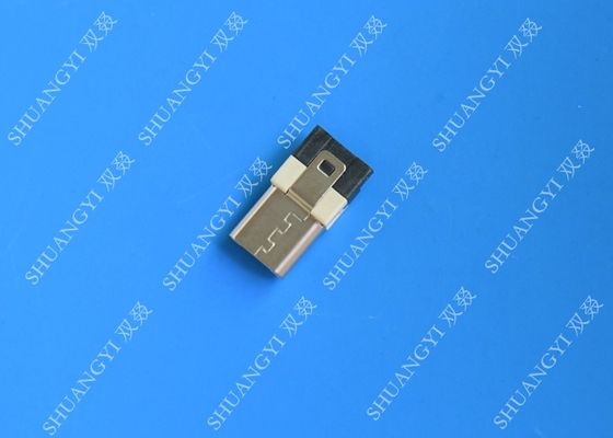ประเทศจีน 5 Pin Mobile Phone Waterproof Micro USB Connector , Male Type A USB Connector ผู้ผลิต