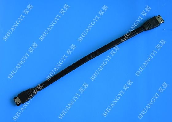 ประเทศจีน Double Shielded Male To Male External ESATA Cable ESATA To ESATA 3 Feet Length ผู้ผลิต