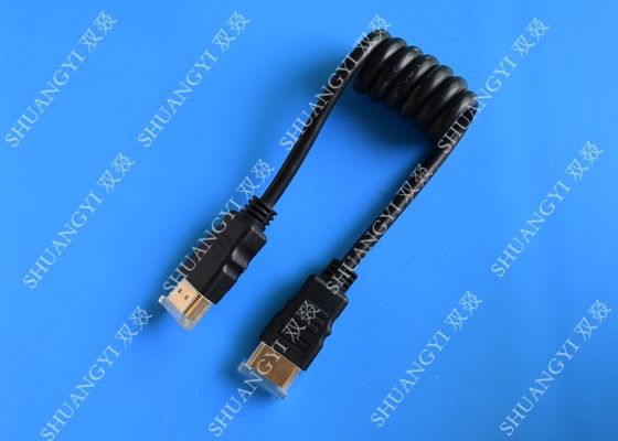 ประเทศจีน Black 8 Pin High Speed HDMI Cable , Gold Plated Multimedia HDMI To HDMI Cable ผู้ผลิต