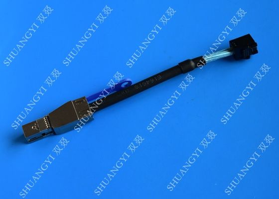 ประเทศจีน 0.3 M Black Serial Attached SCSI Cable External HD Mini SAS SFF-8643 To SFF-8644 Cable ผู้ผลิต