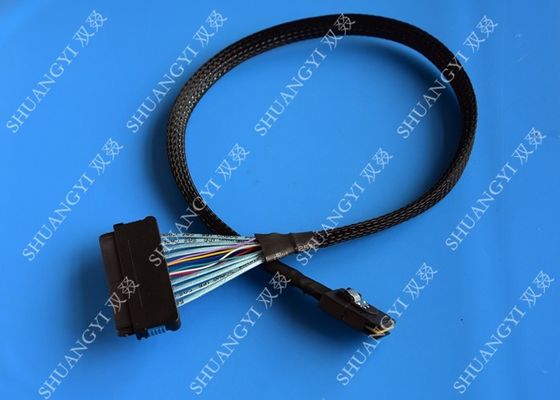 ประเทศจีน Mini Serial Attached SCSI Cable SAS SFF-8087 36 Pin To SAS SFF-8484 32 Pin Cable 0.5 M ผู้ผลิต
