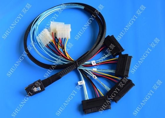 ประเทศจีน 1M Serial Attached SCSI Cable Mini SAS 36-Pin Male To SAS 29-Pin Female Cable ผู้ผลิต