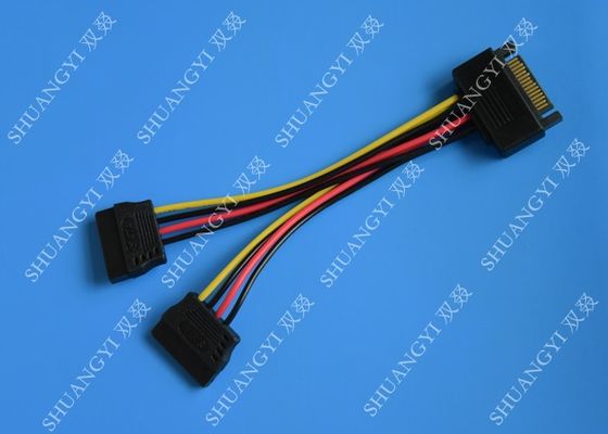 ประเทศจีน SATA To Dual SATA Data Cable Splitter SSD HDD SATA Cable For Hard Drive ผู้ผลิต